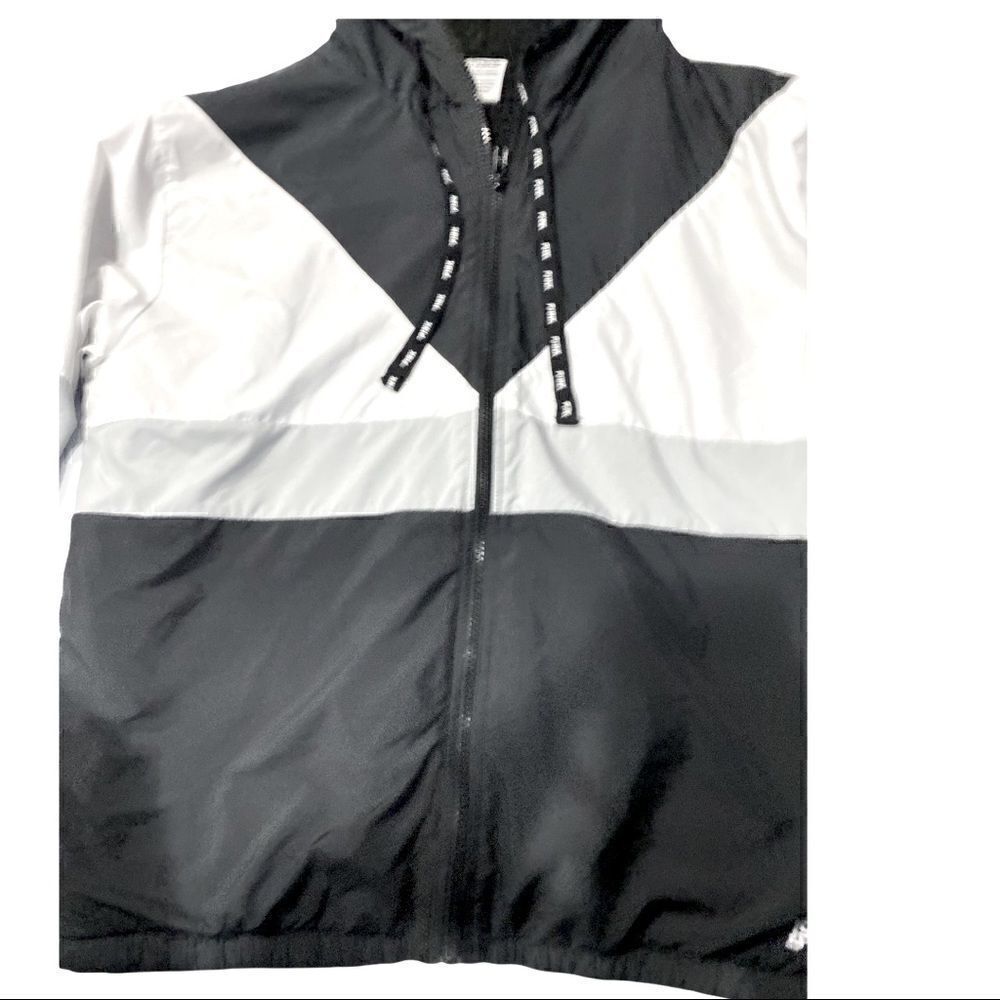 Victoria Secret Pink Color Block Anorak Sharpa Lined Jacket! - Picture 3 of 8